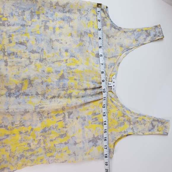 CAbi | 100% Silk Sleeveless Marbled Womens Small Tank Top - Picture 4 of 8